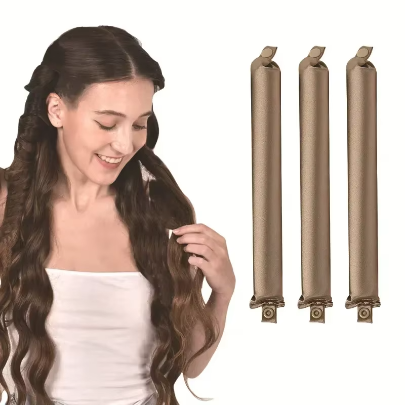 Heatless Hair Curler Satin Curling Rod - Få vackra lockar utan värmeskador