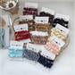 Silkes snoddar 3/5/6Pcs Elegant Gummiband Elastiskt hårband Hårtillbehör Silke Satin Scrunchies Kvinnor Solid Color Hair Rope